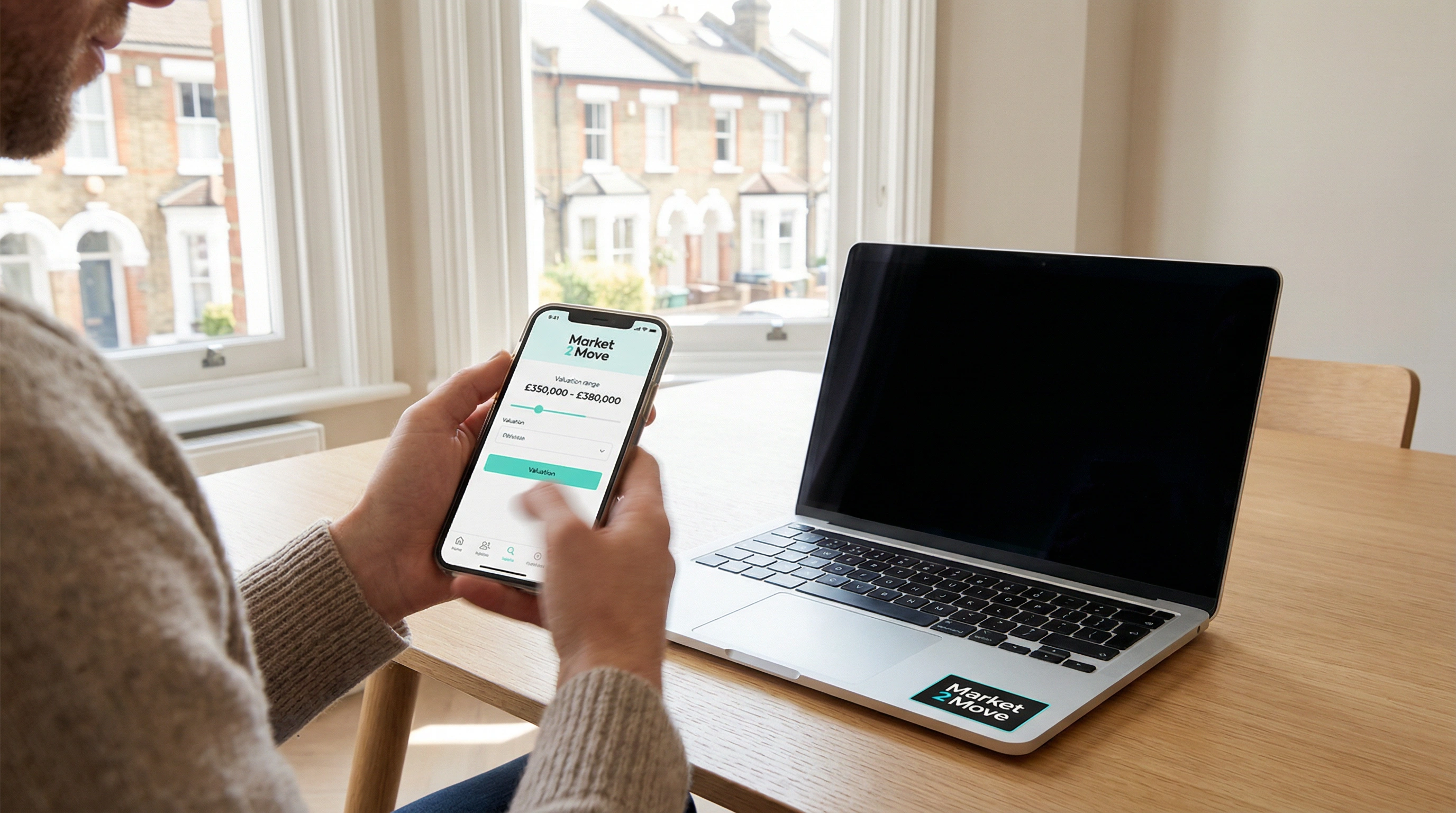 AI-powered property pricing analysis on mobile